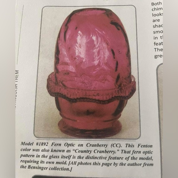 Fenton Country Cranberry glass fairy lamp beautiful - Picture 5 of 7